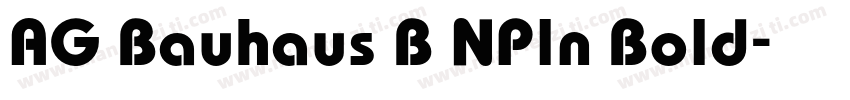 AG Bauhaus B NPln Bold字体转换